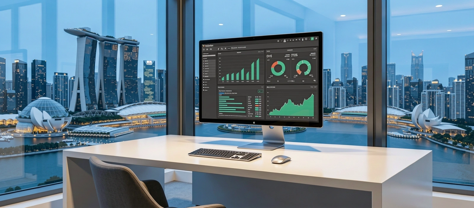 The professional environment where Zenith Peak Metrics analysts operate